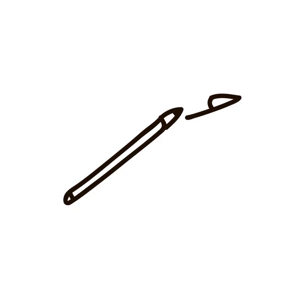 Pen icon, vector illustration. Flat design style — Stock Vector