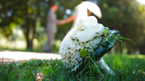 Hermoso ramo de boda — Vídeo de stock