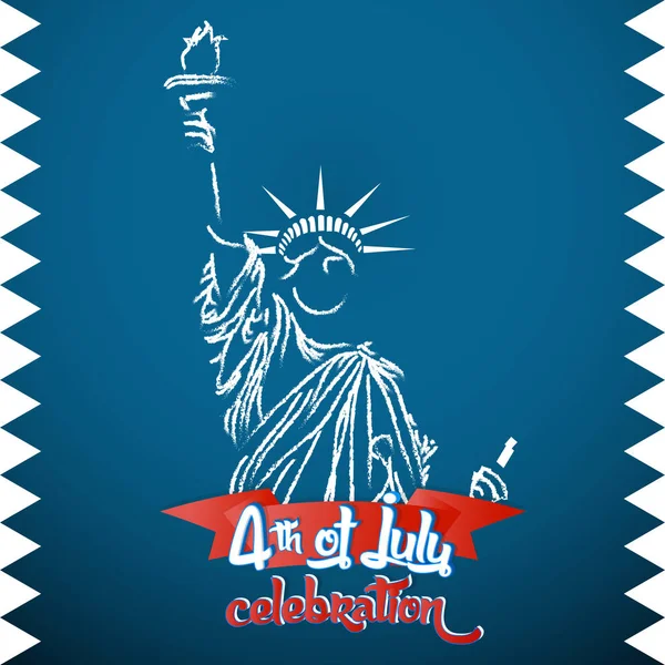 4th of July Abstract — Stock Vector