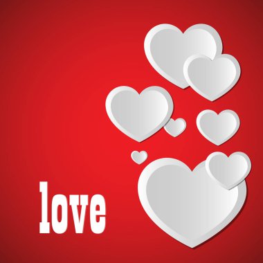 Aşk soyut veya arka plan