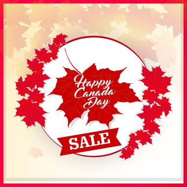 Canada Day Abstract  clipart