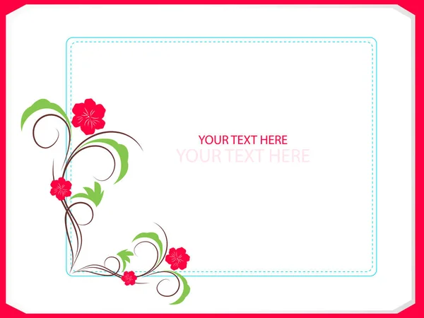 Floral Frames Template — Stock Vector