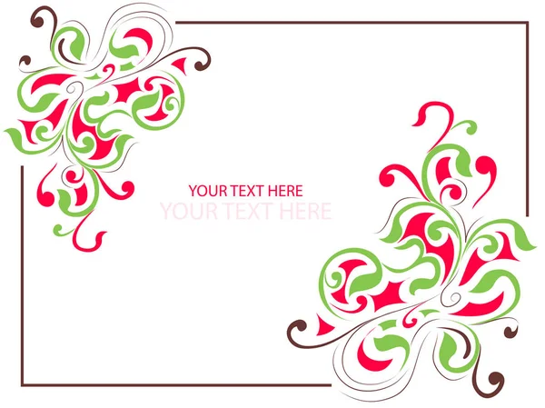 Floral Frames Template — Stock Vector
