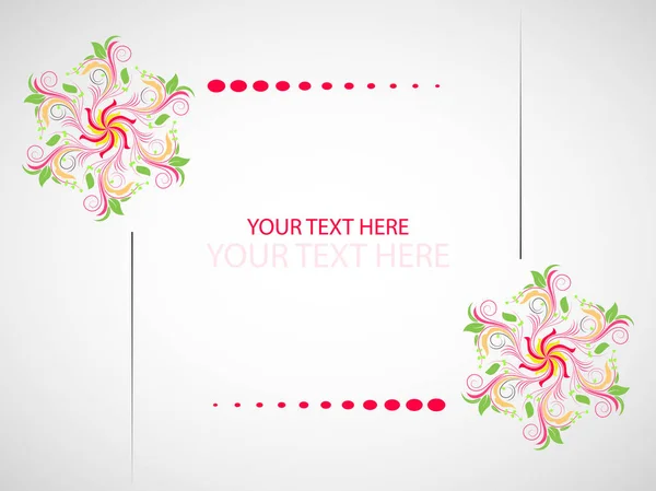 Floral Frames Template — Stock Vector