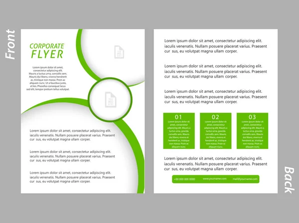 Corporate Brochures of Flyers — Stockvector