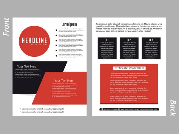 Corporate Brochures of Flyers — Stockvector