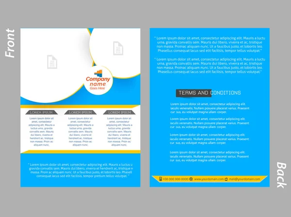 Corporate Brochures of Flyers — Stockvector