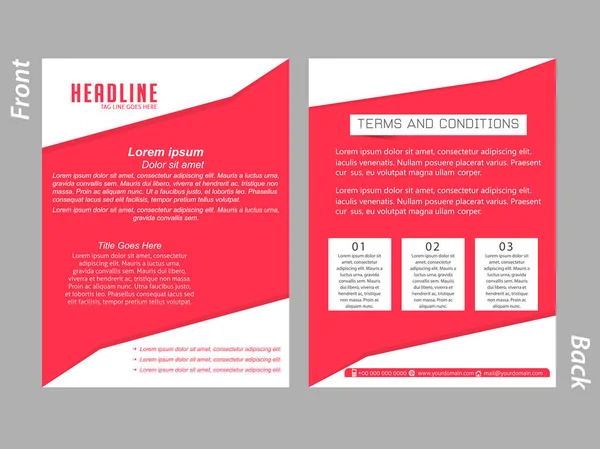 Corporate Brochures of Flyers — Stockvector