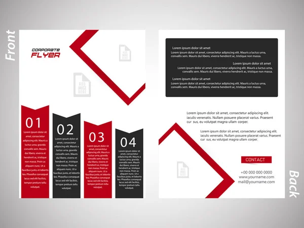 Corporate Brochures of Flyers — Stockvector