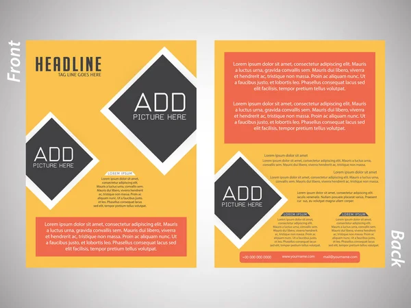 Corporate Brochures of Flyers — Stockvector