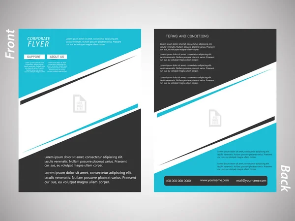 Corporate Brochures of Flyers — Stockvector