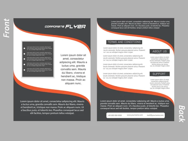 Corporate Brochures of Flyers — Stockvector