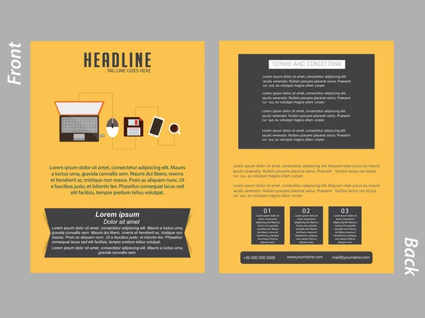 Corporate Brochures of Flyers — Stockvector