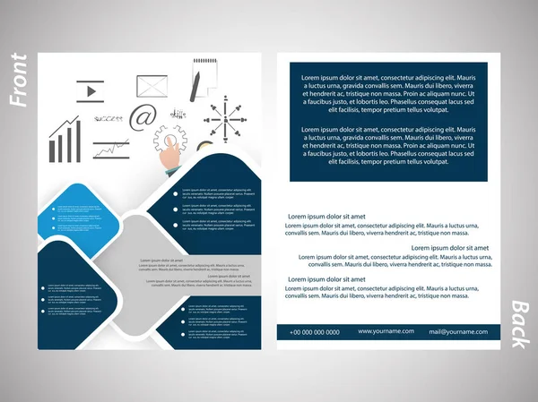 Brochures ou dépliants d'entreprise — Image vectorielle