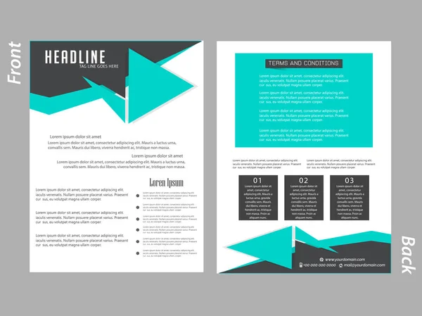 Brochures ou dépliants d'entreprise — Image vectorielle