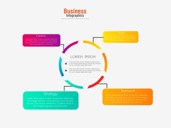 Infographie vectorielle créative — Image vectorielle