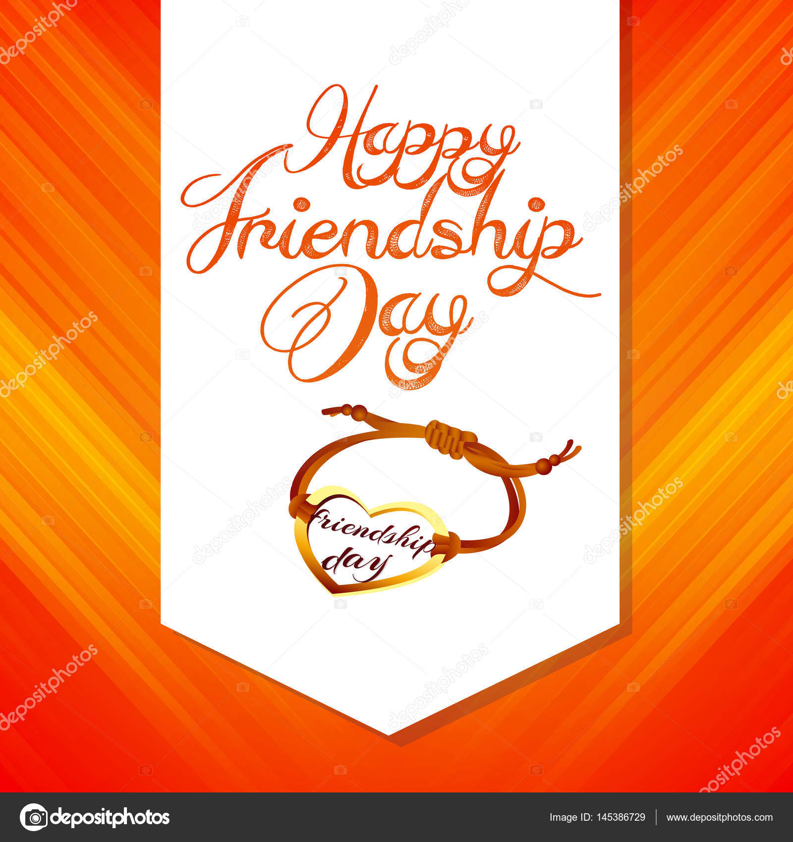 Glucklicher Tag Der Freundschaft Vektorgrafik Lizenzfreie Grafiken C Awdsin Gmail Com 145386729 Depositphotos