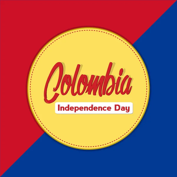 Colombia självständighetsdagen — Stock vektor