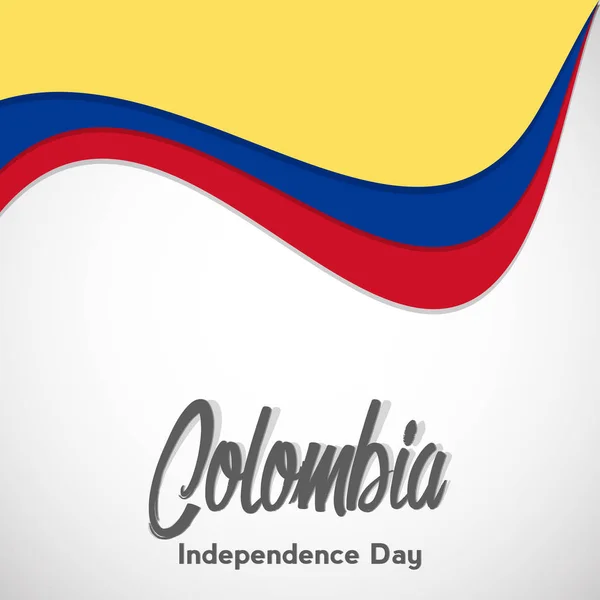 Dia da independência da colômbia —  Vetores de Stock