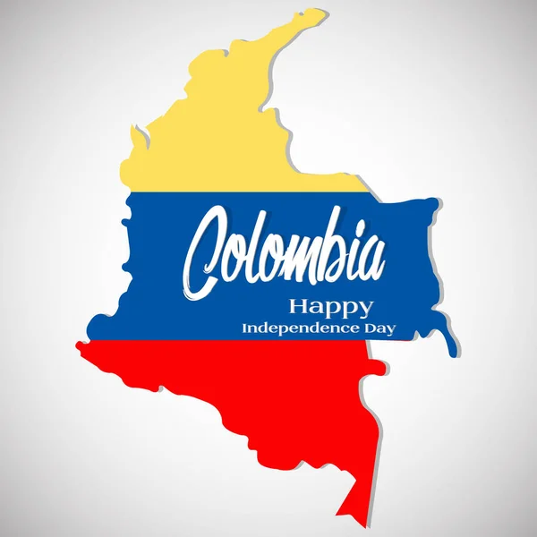 Colombie Jour de l'indépendance — Image vectorielle