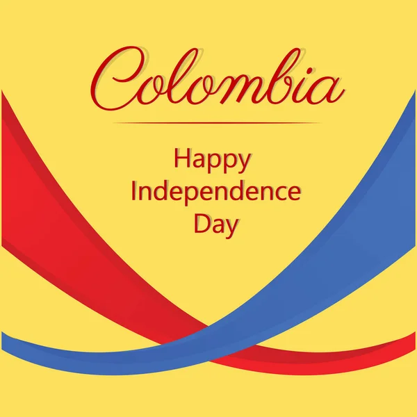 Día de la Independencia de Colombia — Vector de stock