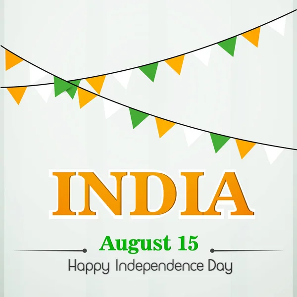 Dzień Niepodległości Indii, 15 sierpnia — Wektor stockowy