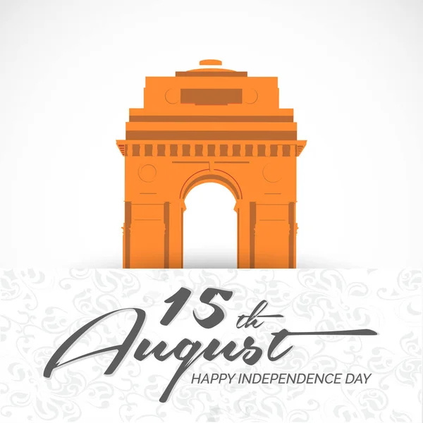 Dia da Independência da Índia, 15 de agosto — Vetor de Stock
