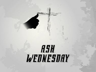 Ash Çarşamba soyut