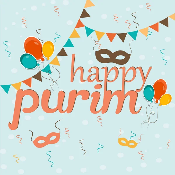 Purim absztrakt karnevál — Stock Vector