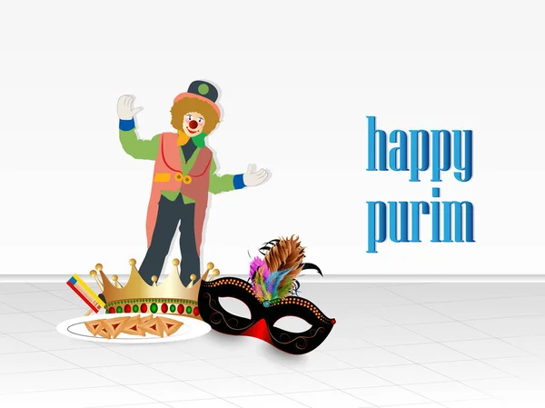Purim absztrakt karnevál — Stock Vector