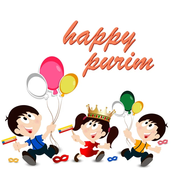 Purim absztrakt karnevál — Stock Vector