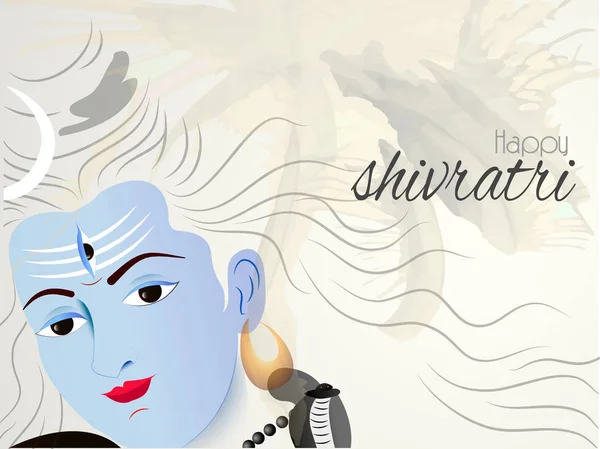 Cartel de Shivratri Abstract o Maha Shivratri — Vector de stock