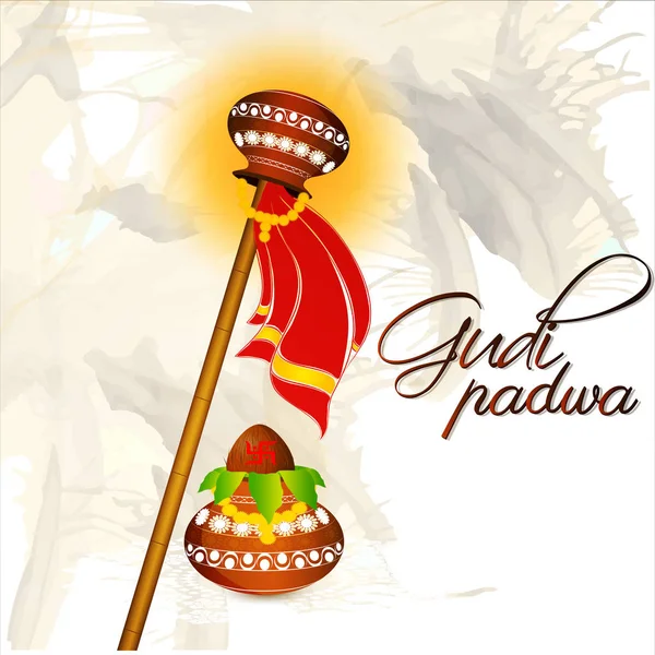 Gudi Padwa Abstrato —  Vetores de Stock