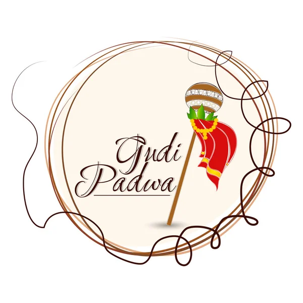 Gudi Padwa Abstrato —  Vetores de Stock