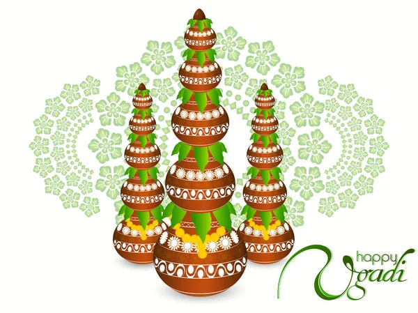 Resumen creativo de Ugadi — Vector de stock