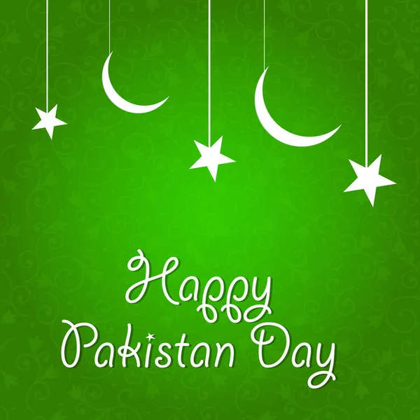 Pakistan dag Abstract — Stockvector