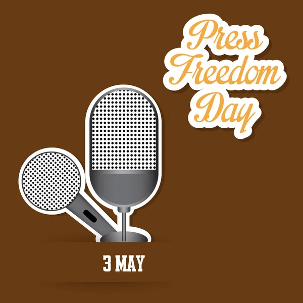 Journée mondiale de la liberté de la presse, 3 mai — Image vectorielle