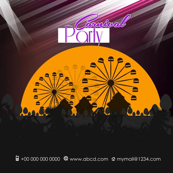 Carnaval Funfair Resumen — Vector de stock