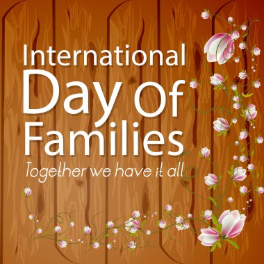 International Day of Families Abstract clipart
