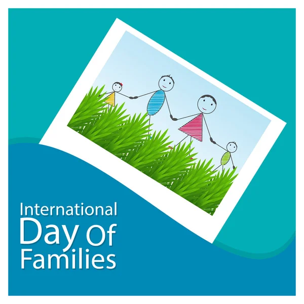 International Day of Families Abstract — Stock Vector