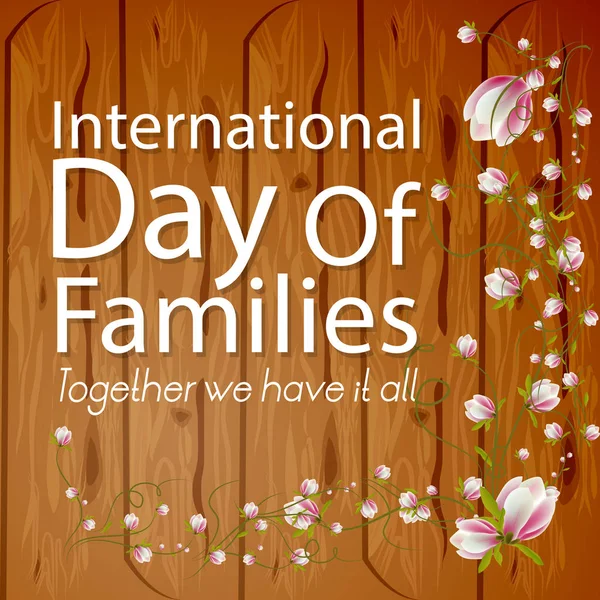 International Day of Families Abstract — Stock Vector
