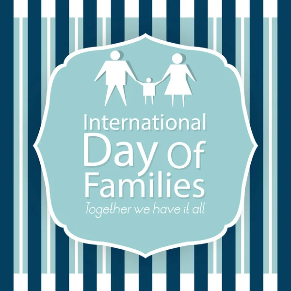 International Day of Families Abstract — Stock Vector