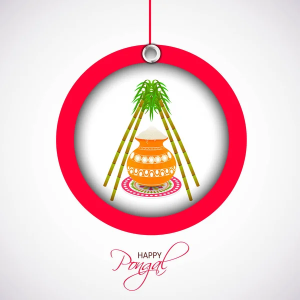 Happy Pongal Abstrab — стоковый вектор