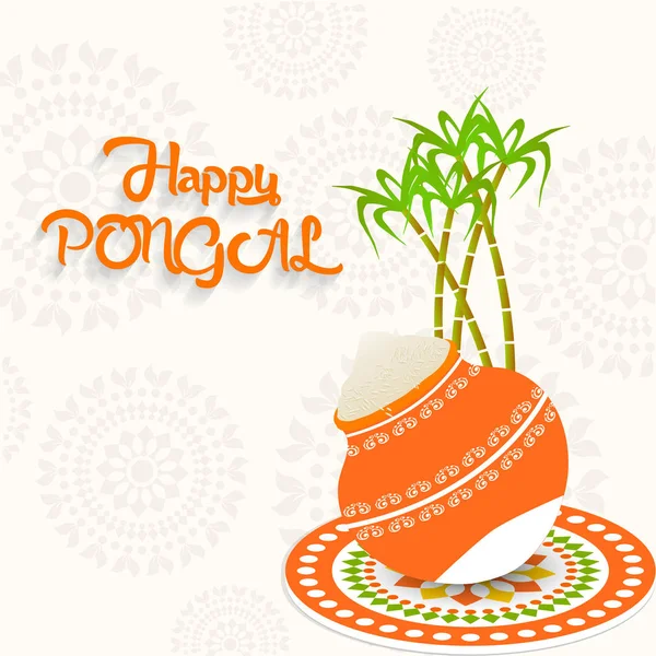 Happy Pongal Résumé — Image vectorielle