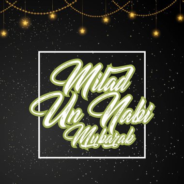 Milad Un Nabi için hoş ve güzel soyut güzel ve yaratıcı bir tasarım çizim ile.