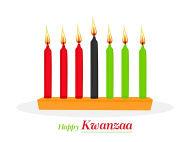 güzel ve yaratıcı bir tasarım çizim ile mutlu Kwanzaa için hoş ve güzel soyut.