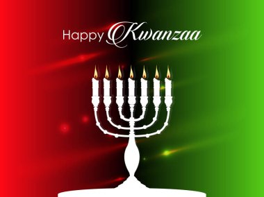 güzel ve yaratıcı bir tasarım çizim ile mutlu Kwanzaa için hoş ve güzel soyut.