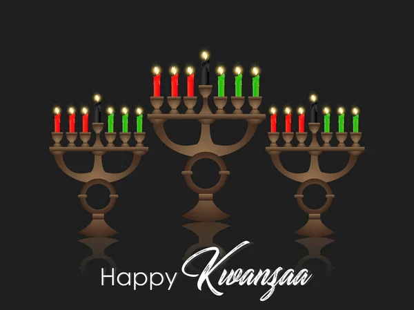 güzel ve yaratıcı bir tasarım çizim ile mutlu Kwanzaa için hoş ve güzel soyut.