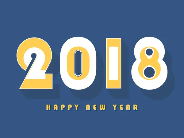 Schöner Und Schöner Abstrakt Für Ein Glückliches Neues Jahr 2018 — Stockvektor