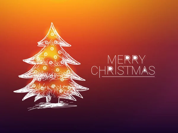 Beau Beau Résumé Pour Joyeux Noël Avec Illustration Design Agréable — Image vectorielle
